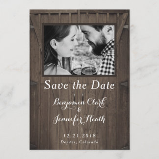 Save The Date Portes de grange Enregistrer la date