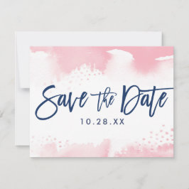 SAVE THE DATE POSTCARD Moderne Marineinfarbietung