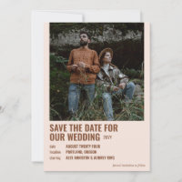 Poster de film Russet & Almond Pink Hipster Photo