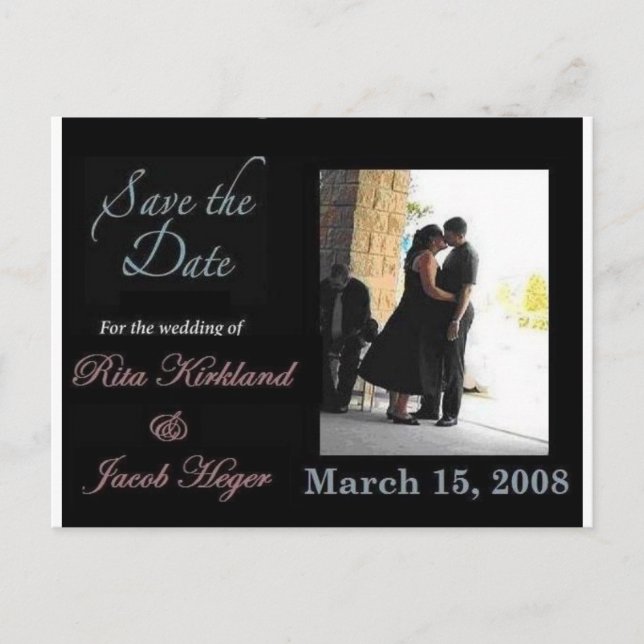 Save the Date Postkarte (Vorderseite)