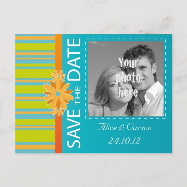 Save the Date Postkarte (Vorderseite)