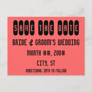 Save the Date Postkarte