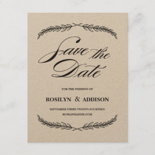 Save the Date Postkarte - Quill