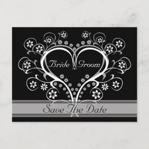 Save the Date Postkarten für mein Herz hören