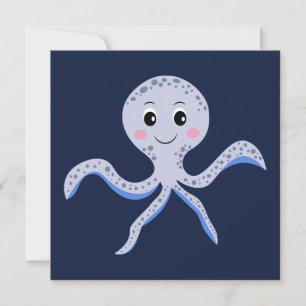 Save The Date Poulpe sous la mer motif pour enfants