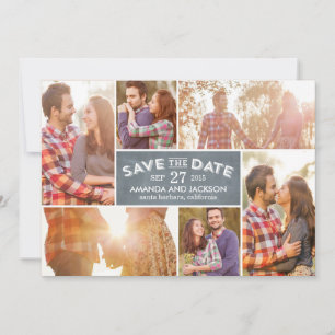 Save The Date Présentation de photo Enregistrez la date - Tablea
