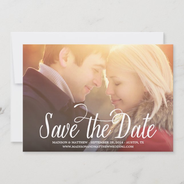 Save The Date Prévu pour être | Annonce de sauvegarde de la date (Devant)