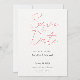 Save The Date Professionnel de mariage minimaliste moderne