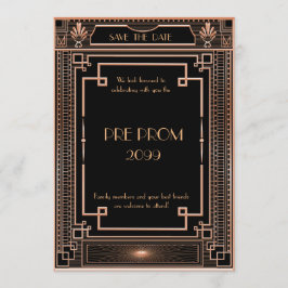 Save The Date PromJunior, Grand Gatsby, Or, noir