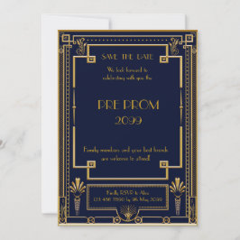 Save The Date PromJunior, Grand, Or, Marine