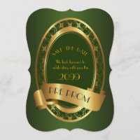 PromJunior, Grand Prom, vert émeraude, or