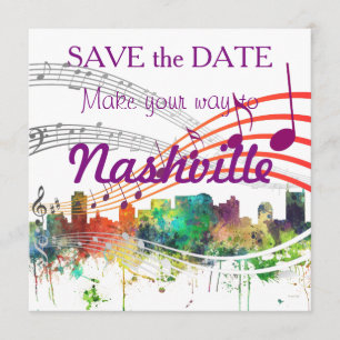 SAVE THE DATE PS D'HORIZON DE NASHVILLE, TENNESSEE -