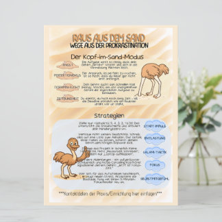 Save The Date Psychoedukation Infoblatt Prokrastination