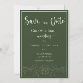 Save The Date Pure Bliss : Mariage Fleur Maisy Enregistrer La Da