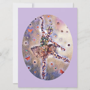 Save The Date Purple Ballerina Sugar Plum Fairy Cuisine Danseuse