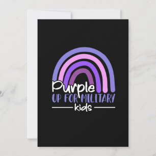 Save The Date Purple up pour enfants militaires Arc en ciel Enfa