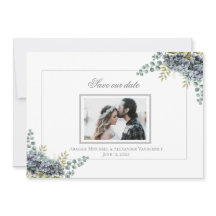 Purplish Hydrangeas Eucalyptus Photo Enregistrer L