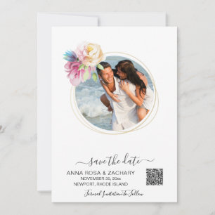 Save The Date *~* QR AR6 Floral - Site Mariage Enregistrer La Da