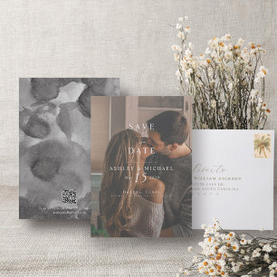 Save The Date QR Code Elegant Photo Mariage Website