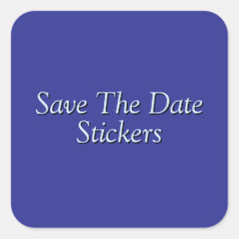 Save the Date! Quadratischer Aufkleber