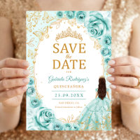 Quinceanera Turquoise Or Floral