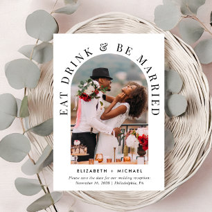 Save The Date Réception Mariage Photo Arc Chic