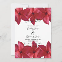 Red Plumeria Frangipani Mariage Enregistrer La Dat