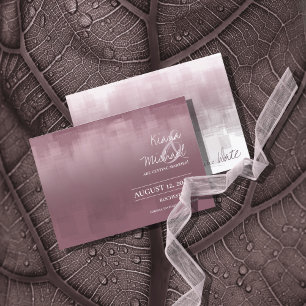 Save The Date Reflets aquarelle Mariage Mauve ID774