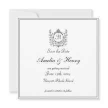 Regal Classic Monogram Crest Mariage