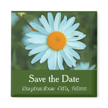 Save the Date, reine Blume grün