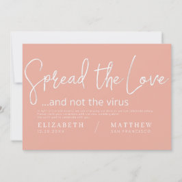 Save The Date Répandre l'amour moderne chic mariage élégant