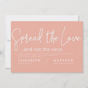 Save The Date Répandre l'amour moderne chic mariage élégant