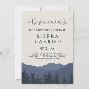 Save The Date Retraite vers les montagnes Aventure Await