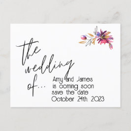 SAVE THE DATE - Rett das Hochzeitstermin. bearbeit Postkarte