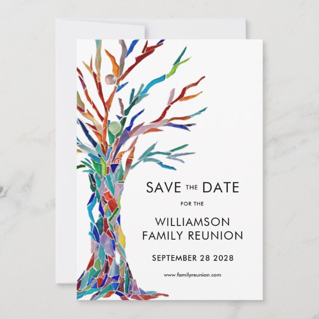 Save The Date Réunion de l'arbre familial (Devant)