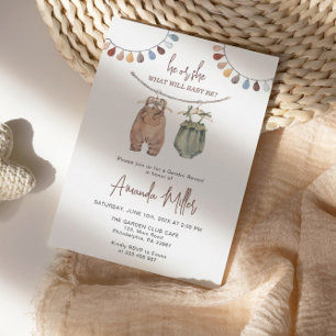 Save The Date Révélation de genre minimaliste bébé