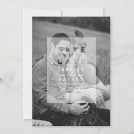 Save The Date Revêtement photo opaque | Enregistrer La Photo Dat