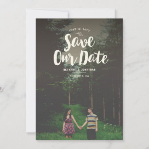 Save The Date Revêtement Woodsy Enregistrer la date