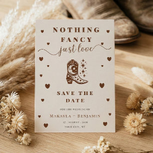 Save The Date Rien de Fantaisiste, Juste un Mariage Occidental R