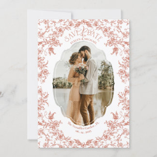 Save The Date Romance Florale Chinoiserie Classique Bohème Corai