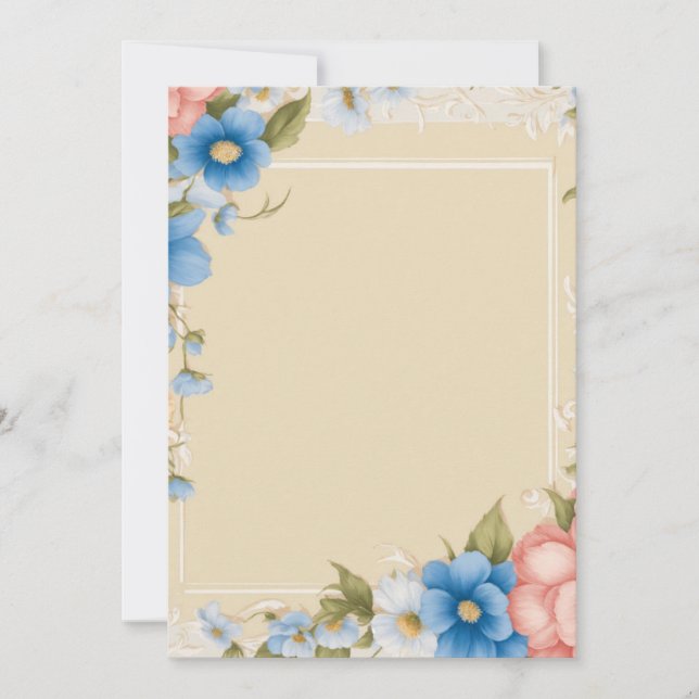 Save The Date Romance intemporelle : 5"x7" Appartement Enregistr (Devant)