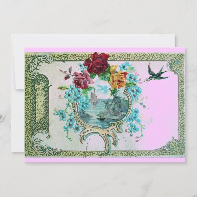 Save The Date ROMANTICA 3, or rose métallique (Devant)