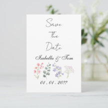 Romantique Fleur Sauvage Botanique Mariage Économi