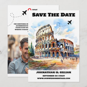 Save The Date Rome destination mariage enregistrer la date moder