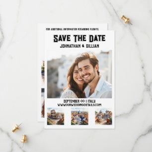 Save The Date Rome mariage 3 photo d'aquarelle attractions