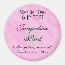 Save the Date Rosa Farbe Weiß