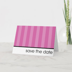 Save the Date - rosa Streifen Ankündigung