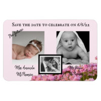 Save the Date rosa wilde Blume