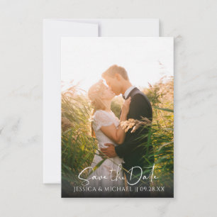 Save The Date Rose Bourgogne Gold Aquarelle Fleurs Feuilles Phot