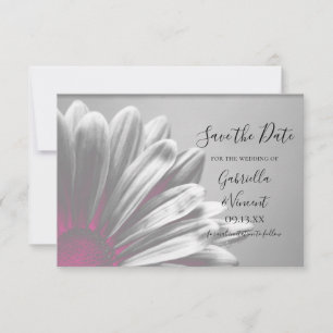 Save The Date Rose Floral Faits saillants Mariage Enregistrer la